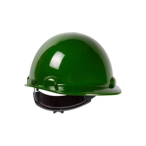 Pip Dynamic Dom Cap Style Dome Hard Hat HDPE Shell, 4-PT Suspension, Rachet Adjustment, Green 280-HP341R-74 - main